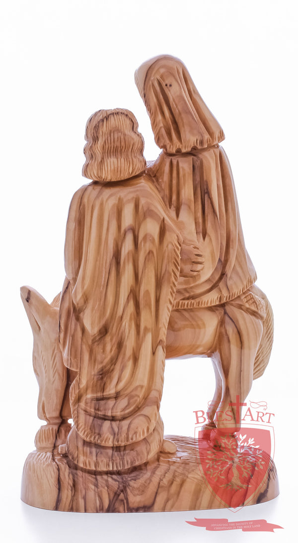 Holy Family, Flight to Egypt, 10.5"/27 cm