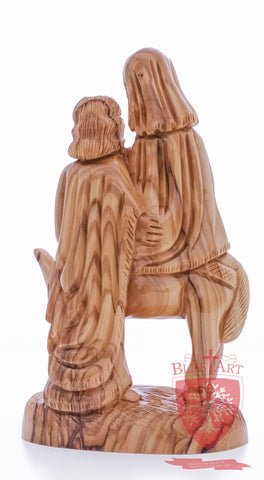 Holy Family, Flight to Egypt, 10.5"/27 cm