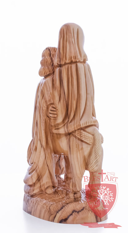Holy Family, Flight to Egypt, 10.5"/27 cm