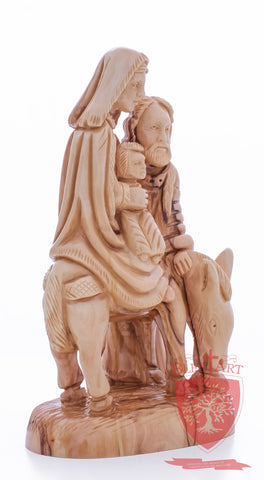 Holy Family, Flight to Egypt, 10.5"/27 cm