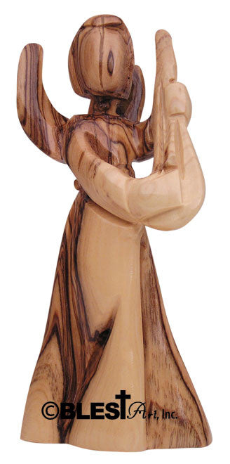 Angel Playing a Mandolin - Plain Face - Blest Art, Inc. 