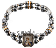 Bracelet, Elastic, with three Icons, 2.5"/6 cm - Blest Art, Inc. 