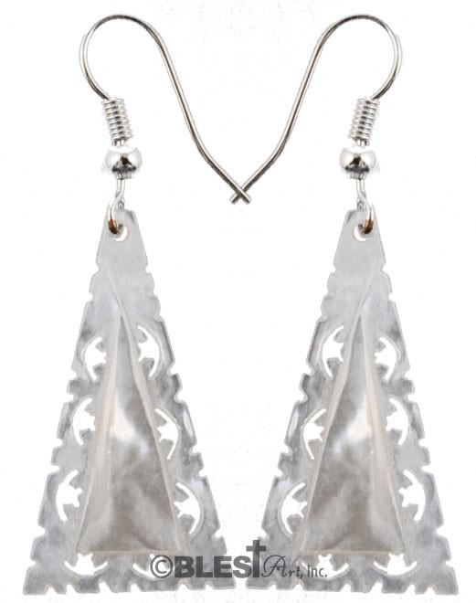 Earrings, Mother of Pearl Seashells - Blest Art, Inc. 