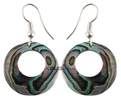 Earrings, Abalone seashells
