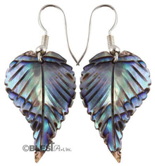 Earrings, Abalone seashells