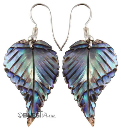 Earrings, Abalone seashells