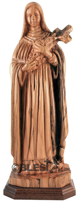 St. Teresa Holding a Crucifix, Size: 11.8"/30 cm Height