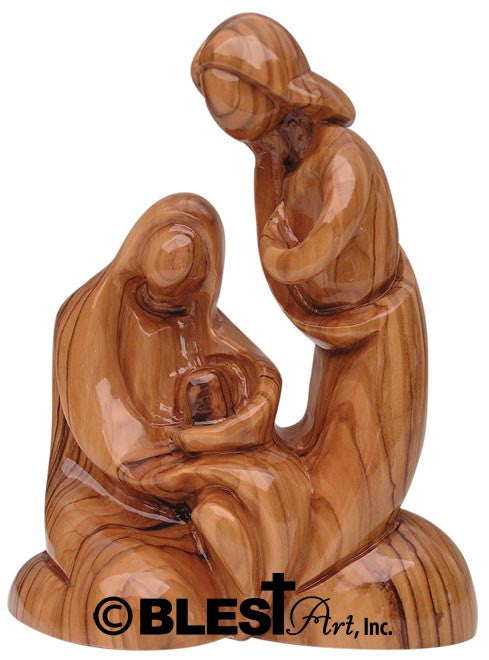Holy Family, Plain, Size 6.3"/16 cm Height - Blest Art, Inc. 