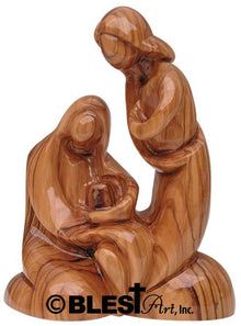 Holy Family, Plain, Size 6.3"/16 cm Height - Blest Art, Inc. 