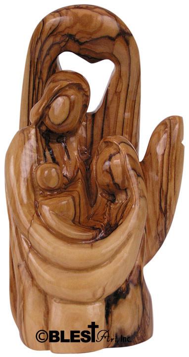 Holy Family, Plain, In the Hand of God Style. Size: 6.3" Height