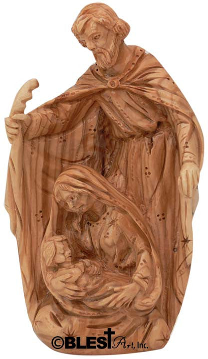Christmas Scene Holy Family, Size: 6.3" Height - Blest Art, Inc. 