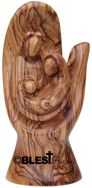 Holy Family, Plain, In the Hand of God Style. Size: 6.3" Height