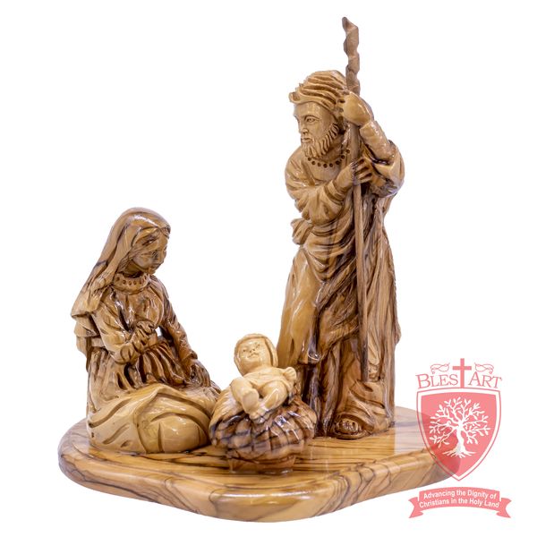 Holy Family - Nativity Scene - Olive wood