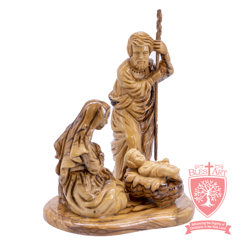 Holy Family - Nativity Scene - Olive wood