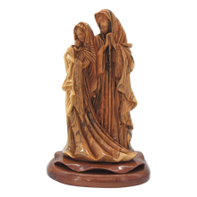 Artistic Holy Family - Olive wood