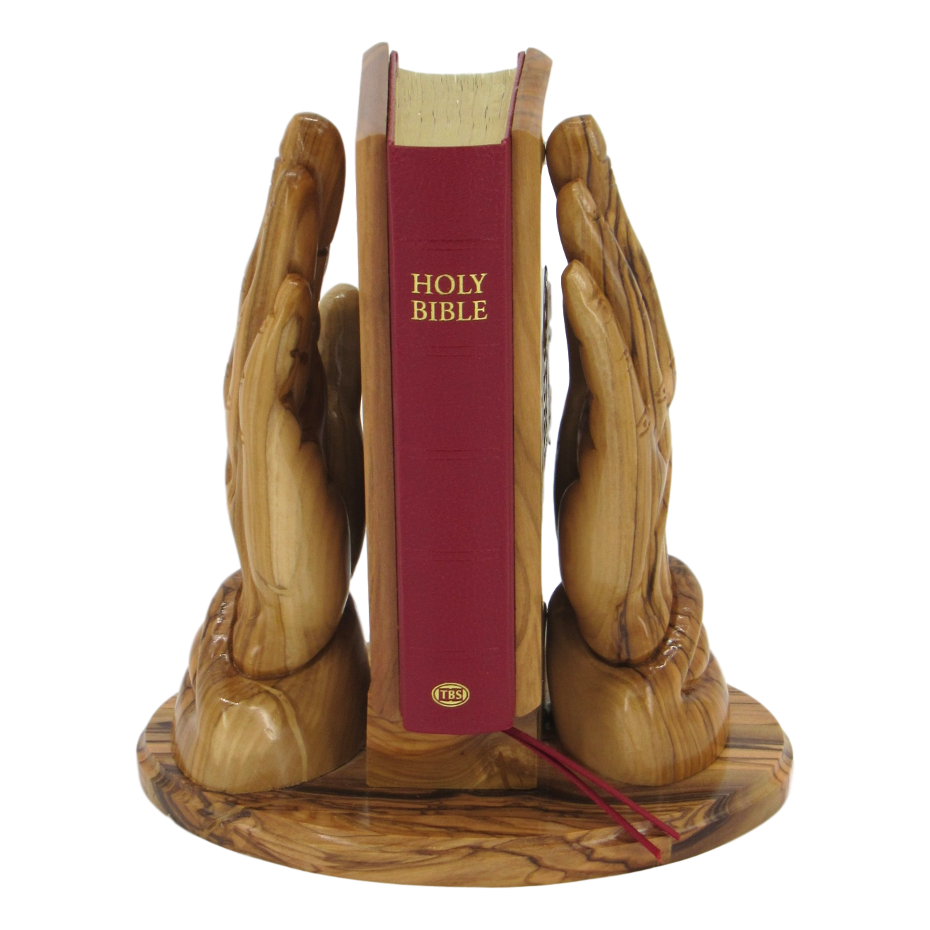 Praying Hands Holding The Holy Bible, Size: 6.7" x 4.7" x 7.2" - Blest Art, Inc. 
