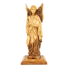 St. Raphael with the book and the Flowers, Size: 3.8" x 3" x 9.5"