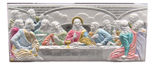 Icon of the Last Supper, Silver plated, Colored, Available in different sizes.
