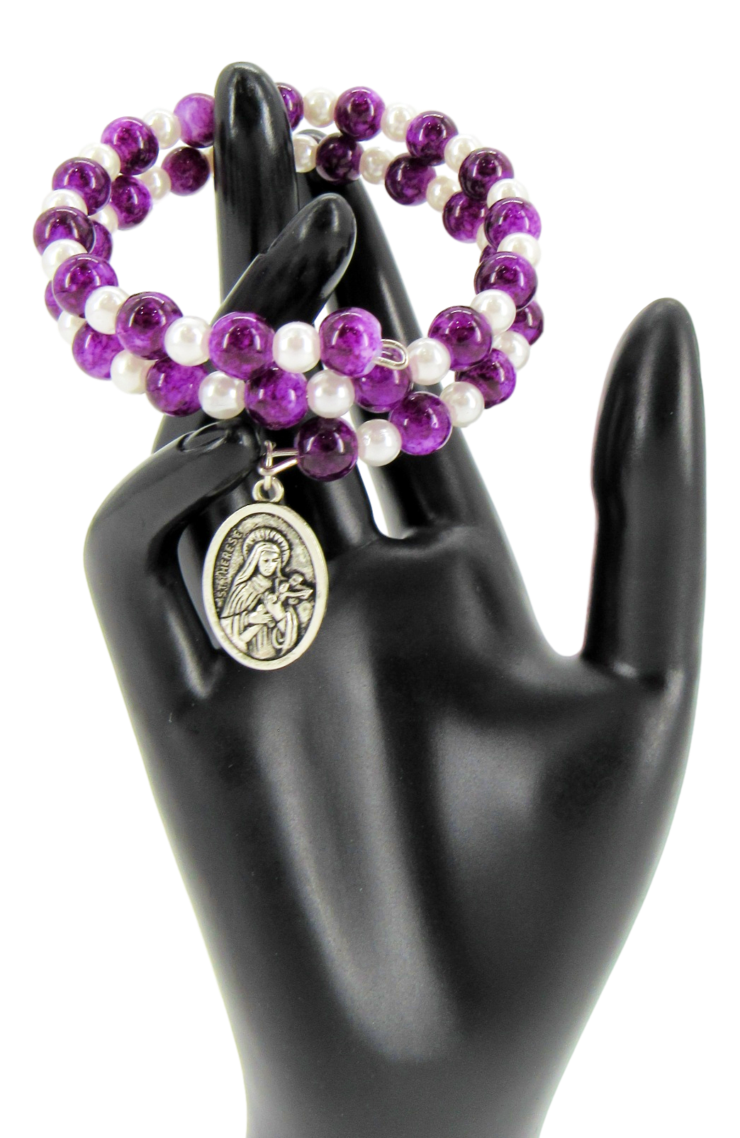 Bracelet, Purple, Snake Style, Available with different attached icons