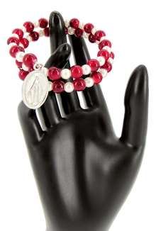 Bracelet, Red, Snake Style, Available with different attached icons