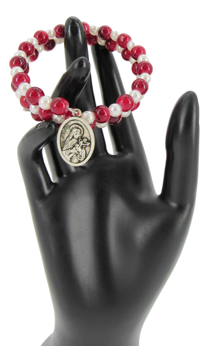 Bracelet, Red, Snake Style, Available with different attached icons