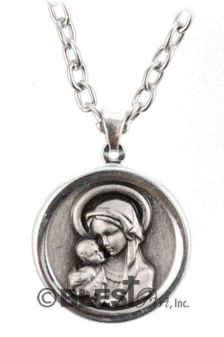 Pendant, Silver, Available in Different styles. Size: 1.0"/2.5 cm - Blest Art, Inc. 