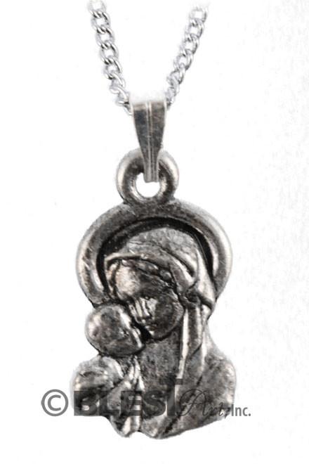 Pendant, Silver, Available in Different styles. Size: 1.0"/2.5 cm - Blest Art, Inc. 