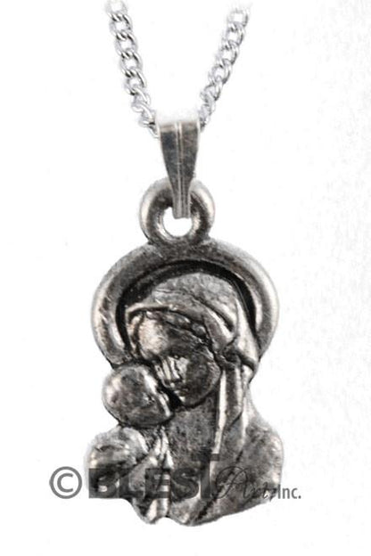 Pendant, Silver, Available in Different styles. Size: 1.0"/2.5 cm - Blest Art, Inc. 