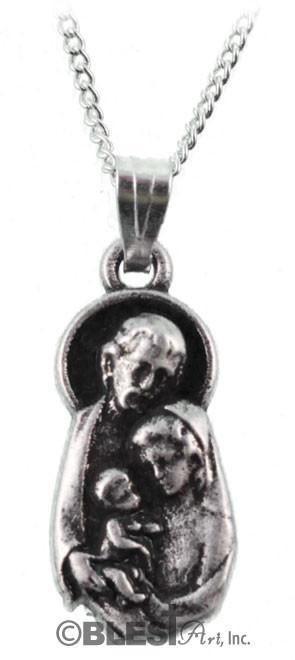 Pendant, Silver, Available in Different styles. Size: 1.0"/2.5 cm - Blest Art, Inc. 