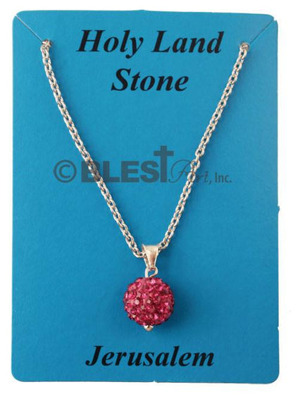 Pendant, Jeweled Ball, available in different colors, size: 1.0"/2.5 cm