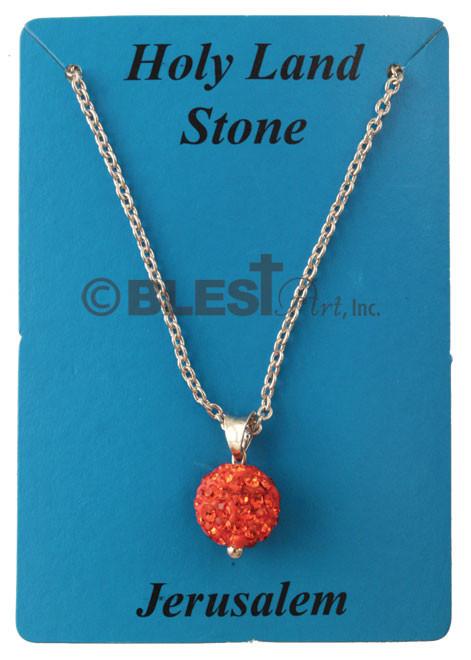 Pendant, Jeweled Ball, available in different colors, size: 1.0"/2.5 cm