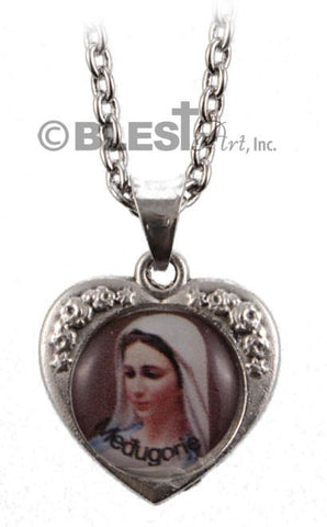 Pendant, Heart with an Icon, available in different styles, Size: 0.8-1.2"/2-3 cm