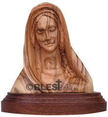 Bust of Mary with a base - Blest Art, Inc. 
