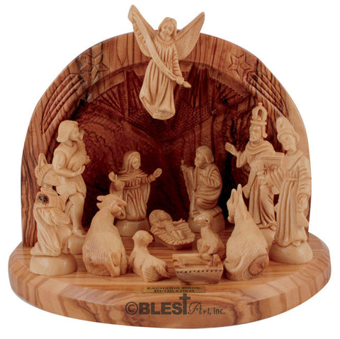 Nativity Set, Dome Style, Size: 7.9"/20 cm Height - Blest Art, Inc. 