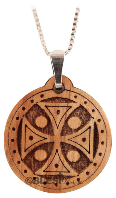 Pendant, Olive Wood, available in different styles, Size: 1.2"/3 cm