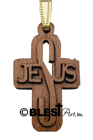 Pendant, Olive Wood, Available in different styles. Size: 1.0" / 2.5 cm - Blest Art, Inc. 