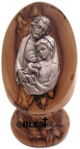 Pedestal, Olive wood, Available in different styles, Size: 3.75" / 9.5 cm height - Blest Art, Inc. 