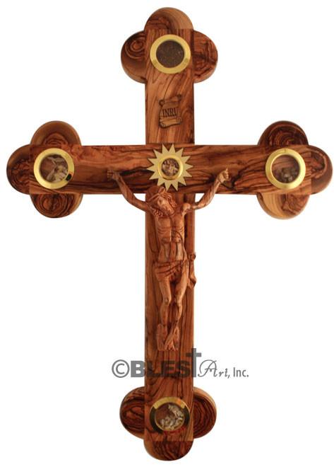 Roman Crucifix with Holy Items - Blest Art, Inc. 