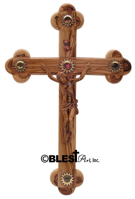 Roman Crucifix with Holy Items - Blest Art, Inc. 