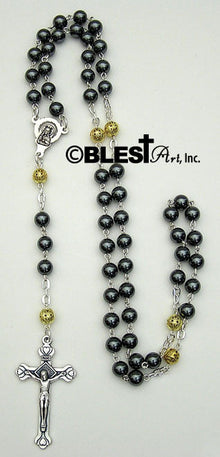 Hematite Rosary, Available in Different styles. Size: 17.00" / 43.2 cm long