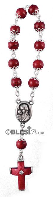 Finger Rosary, with a Crucifix - Blest Art, Inc. 