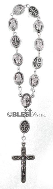 Finger Rosary, with a Crucifix - Blest Art, Inc. 