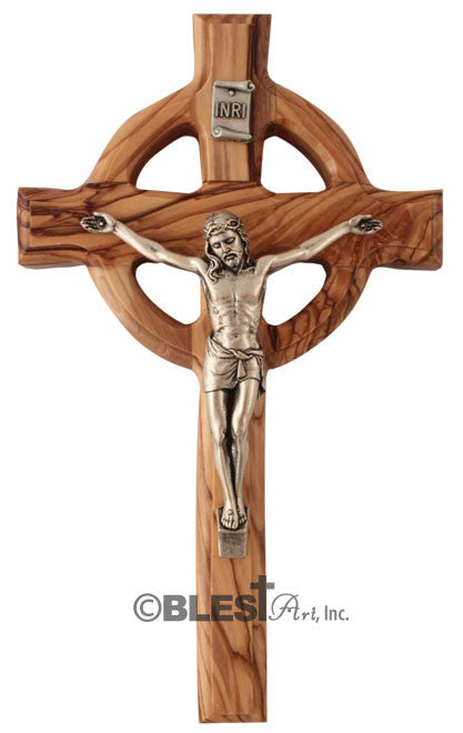 Celtic Crucifix, Engraved Stations on Back - Blest Art, Inc. 