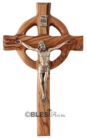 Celtic Crucifix, Engraved Stations on Back - Blest Art, Inc. 