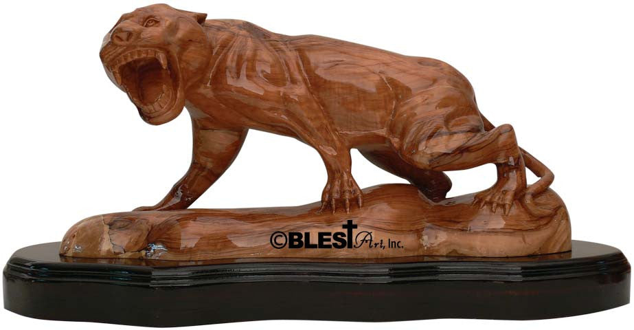 Tiger on the Prowl, Cathedral Quality, Size: 23.00" / 58.4 cm Width - Blest Art, Inc. 