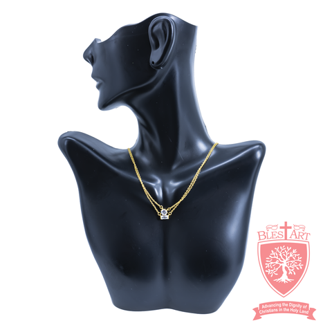 Elegant Gold Plated Pendant Necklace